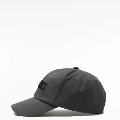 Cappello da baseball grigio Iconic New Milanes. Ricamo nero. 