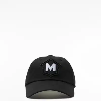 New Milanes Heritage Cap, black emboridery, timeless style.