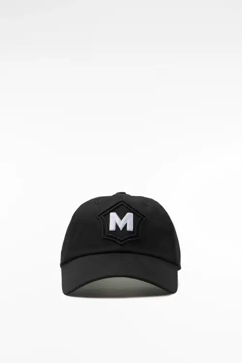 New Milanes Heritage Cap, black emboridery, timeless style.
