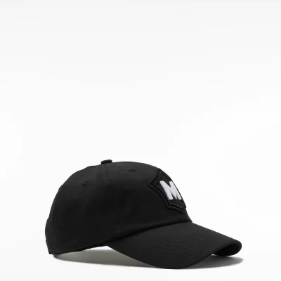 New Milanes Heritage Cap, black emboridery, timeless style.